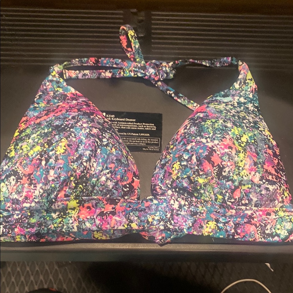 Used Women Victoria Secret Colorful Abstract Bikini Top